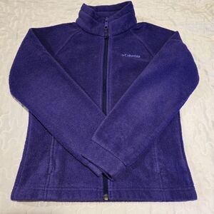 Columbia‎ Girl's Fleece Full Zip Up Jacket - Purple Size Small
